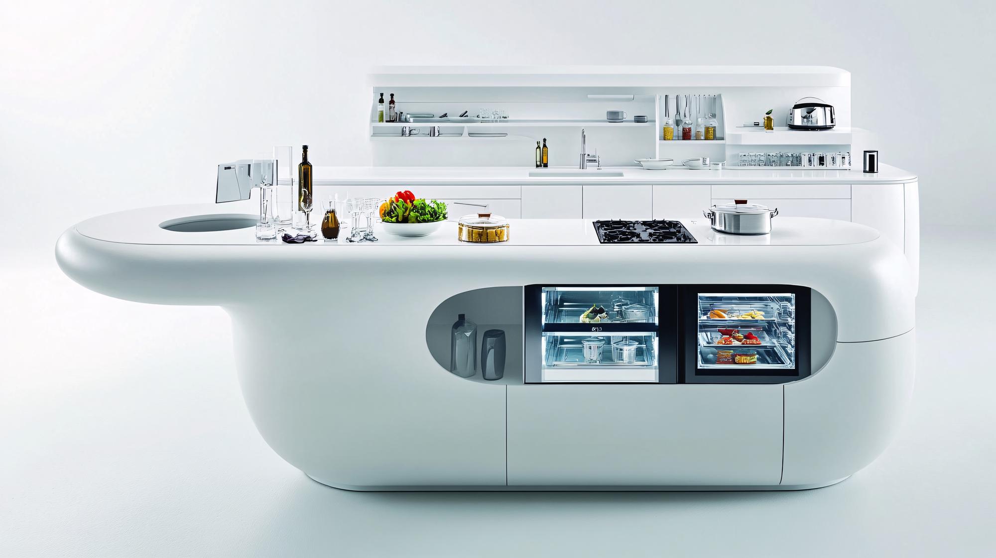 Chef con strumenti tecnologici in cucina